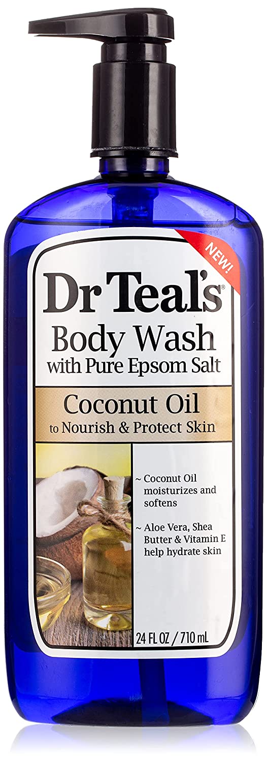 DR TEAL'S BODY WASH, NOURISH & PROTECT WITH COCONUT OIL, 24oz