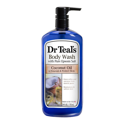 Dr Teal's Body Wash With Pure Epsom Coconut oil 24oz