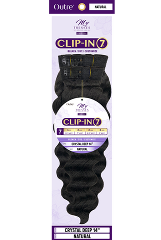 OUTRE CRYSTAL DEEP CLIP-IN 7PCS HUMAN HAIR 14"