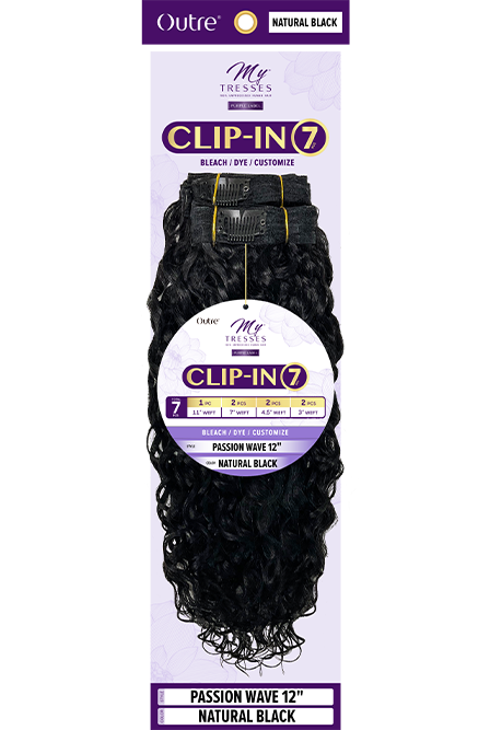 OUTRE PASSION WAVE CLIP-IN 7CPS HUMAN HAIR 12"