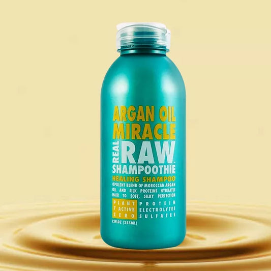 REAL RAW - ARGAN OIL MIRACLE SHAMPOOTHIE / HEALING SHAMPOO 120Z