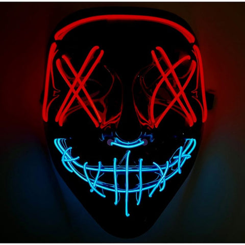 NEON LIGHT CLOWN MASK (MIXED COLOR)