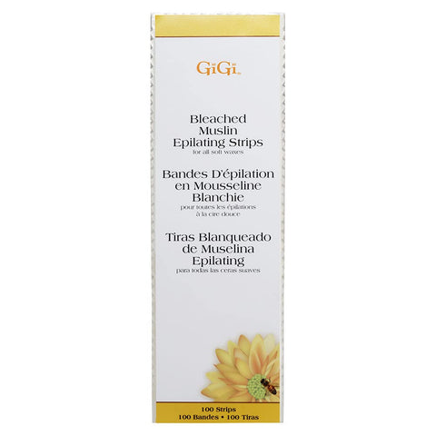 GIGI BLEACHED MUSLIN EPILATING STRIPS FOR ALL SOFT WAXES