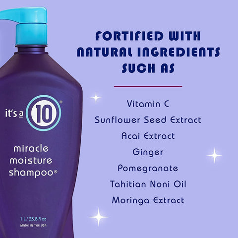 IT'S A 10 MIRACLE MOISTURE DAILY SHAMPOO 10oz