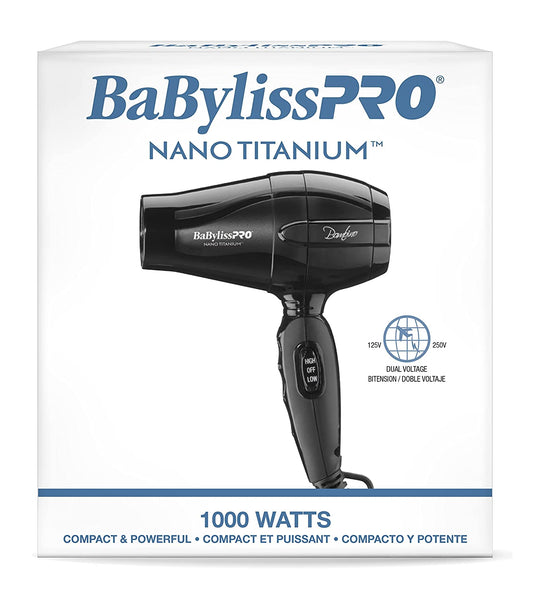 BABYLISS PRO NANO TITANIUM 1000W BAMBINO BABNT5510
