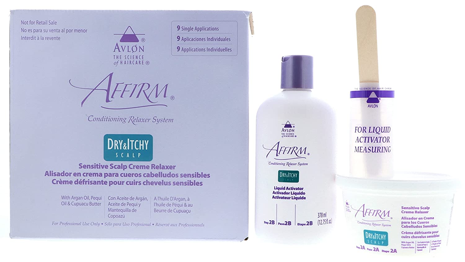 AVLON AFFIRM DRY ITCHY CONDITIONING RELAXER SYSTEM 4.90 OZ