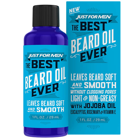JUST FOR THE BEARD OIL EVER LEAVE BEARD SOFT AND SMOOTH 1OZ