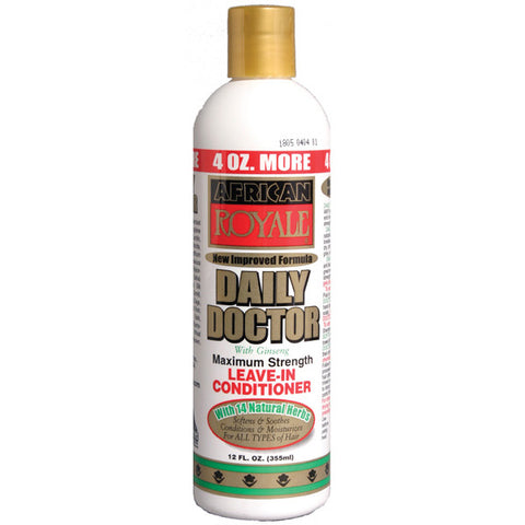 AFRICAN ROYALE DAILY DOCTOR LEAVE IN CONDITIONER  12 OZ