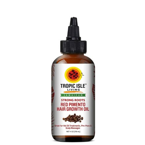 Tropic Isle Living Jamaican Strong Roots Red Pimento Hair Growth Oil 4 Oz.