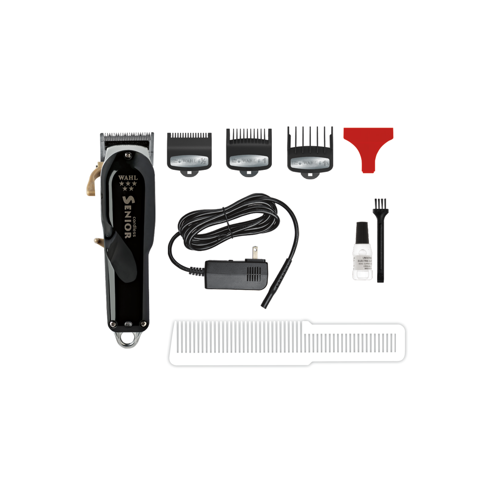 WAHL 8504-400 CORD/CORDLESS SENIOR CLIPPERS – New York Wigs  Plus, Inc.